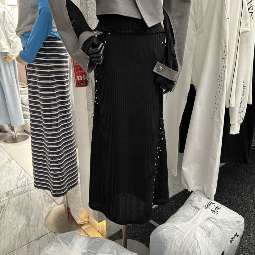 NUEUN東大門代購女士新款推薦休閑26春夏人氣職業真品長裙NUEUN/SEEOT長裙