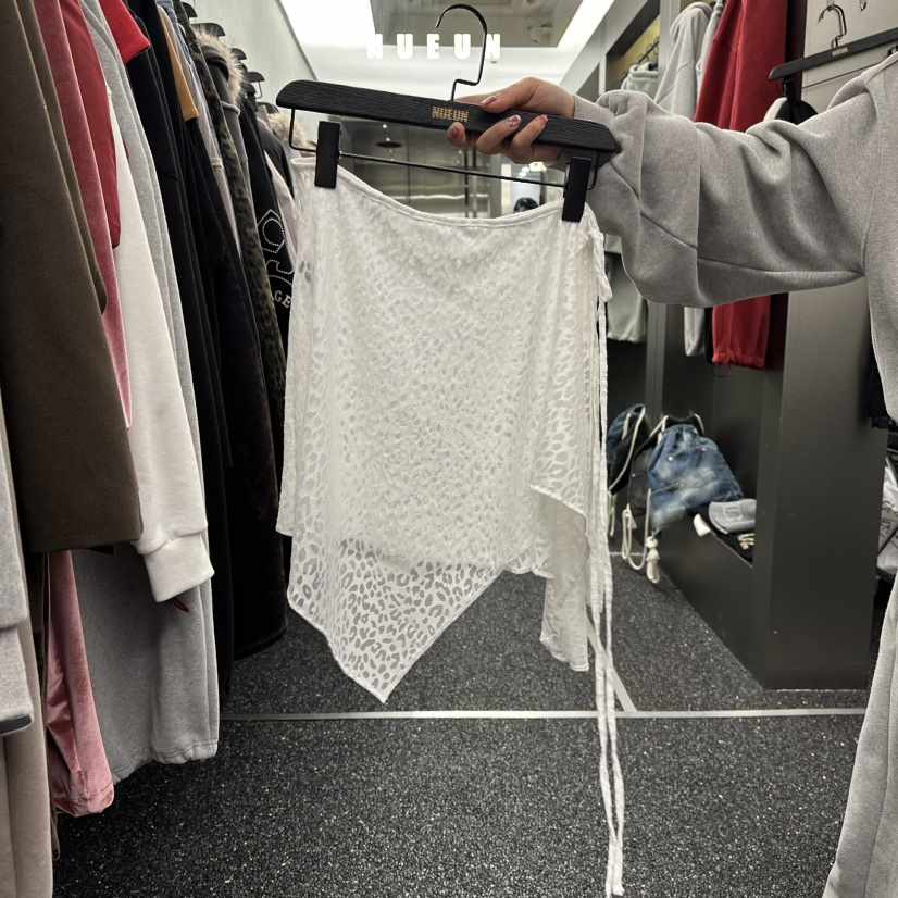 NUEUN韓國直郵女裝新款時尚推薦熱賣休閑真品短裙裹身裙豹紋NUEUN/SEEOT短裙