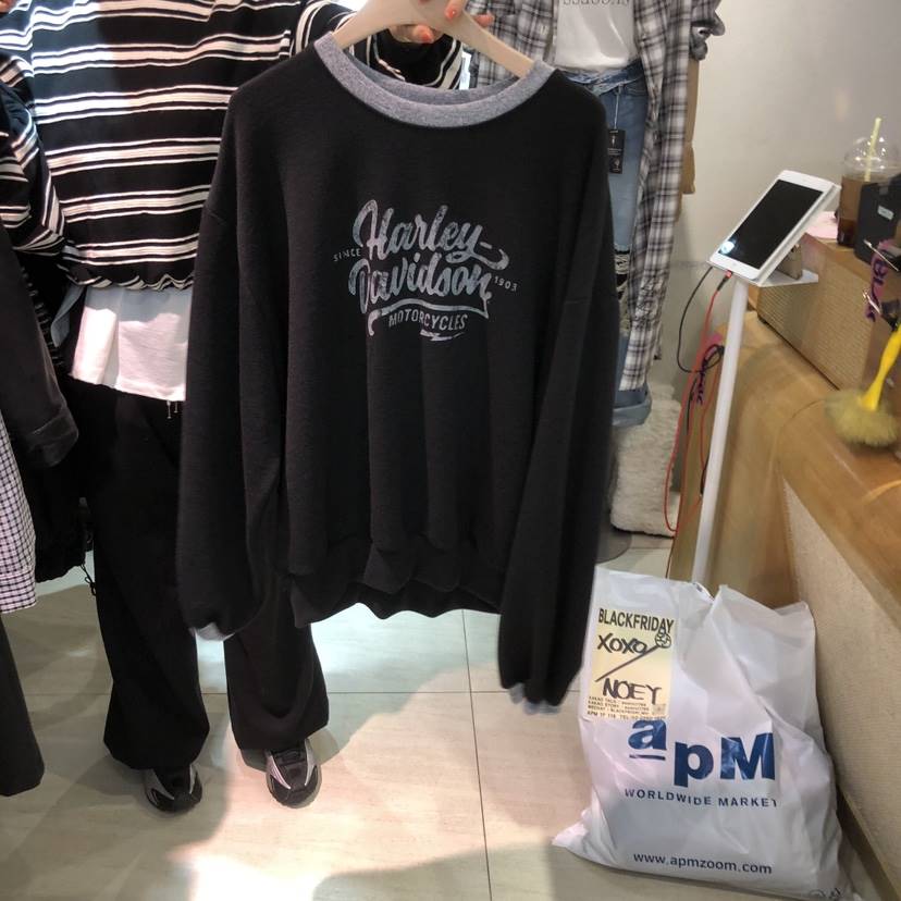 BLACKFRIDAY東大門實拍女裝新款人氣推薦真品26春夏休閑衛衣BLACK FRIDAY衛衣