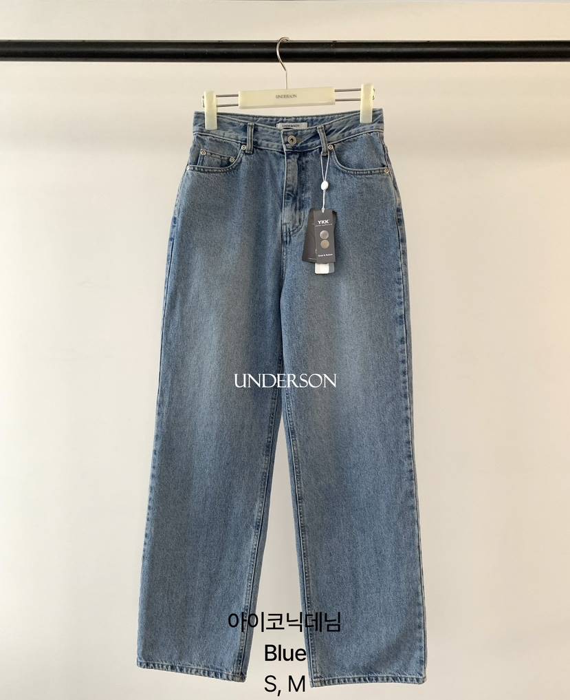 UNDERSON東大門實拍女裝新品推薦時尚職業熱賣真品牛仔褲UNDERSON牛仔褲