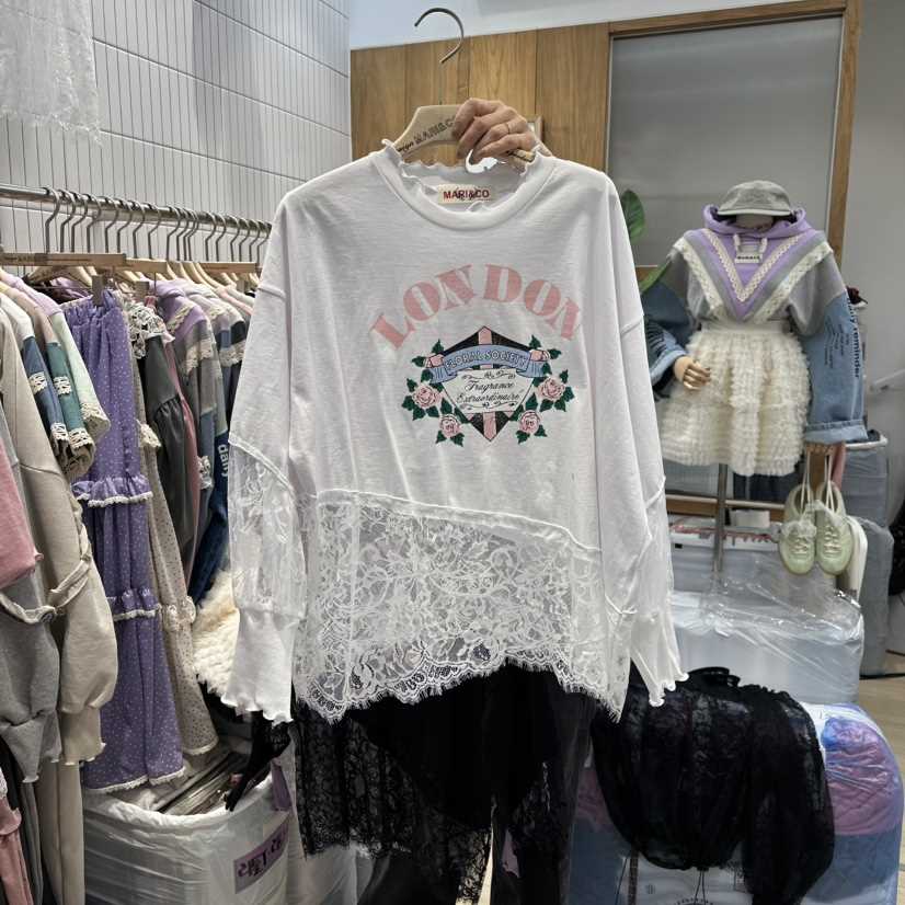 MARI CO韓國直郵女士新款時尚休閑熱賣職業推薦26春夏長袖T恤MARI CO長袖T恤