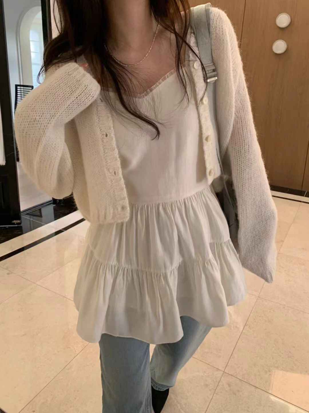 PYT-ot東大門實拍女裝新款時尚真品職業熱賣休閑針織衫羊駝pretty young thing針織衫