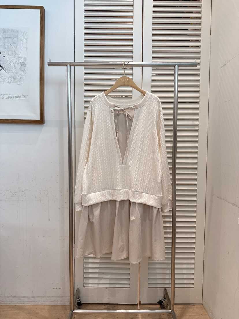 FAVE-L韓國直郵女裝新款職業時尚26春季人氣連衣裙假兩件FAVE-L連衣裙