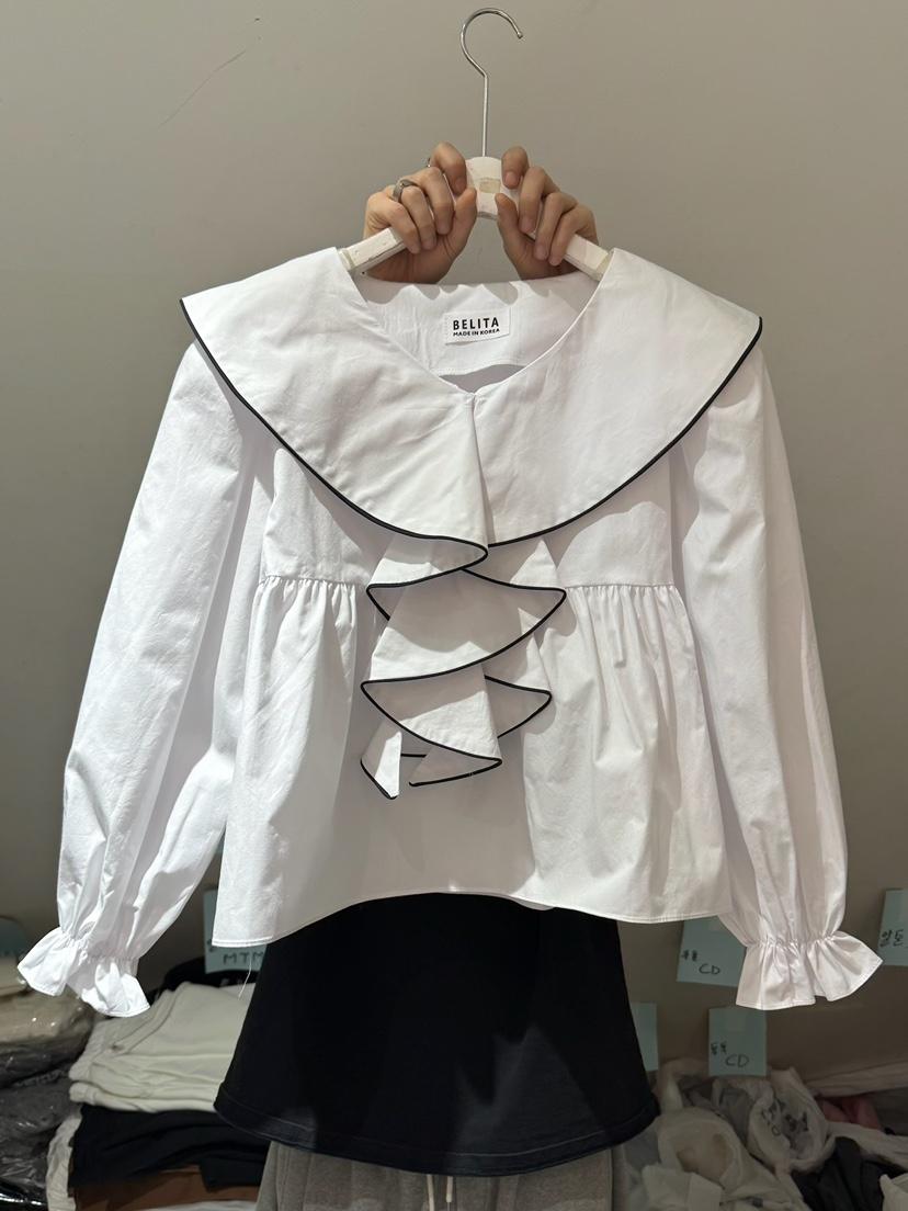 BELITA-L韓國直郵女士新款職業休閑人氣26春季襯衫蕾絲衫BELITA-L襯衫/蕾絲衫