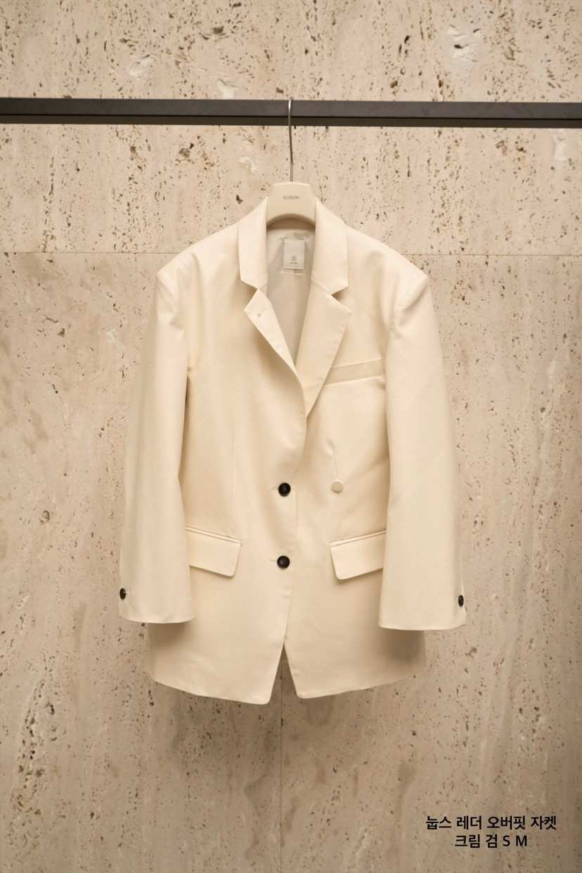 BLOSSOM東大門直郵女裝新款熱賣26春季夾克含腰帶皮革寬松BLOSSOM夾克