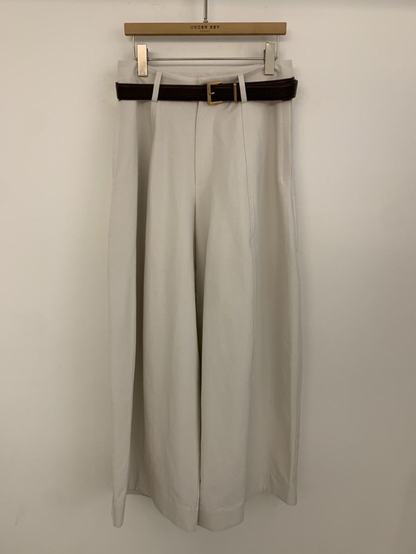 UNDER KEY東大門代購女士新款26春季休閑熱賣休閑褲含腰帶UNDER KEY休閑褲