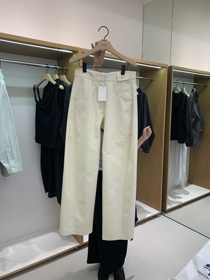 ALOT韓國直郵女裝新款休閑職業時尚推薦熱賣人氣休閑褲口袋A LOT休閑褲