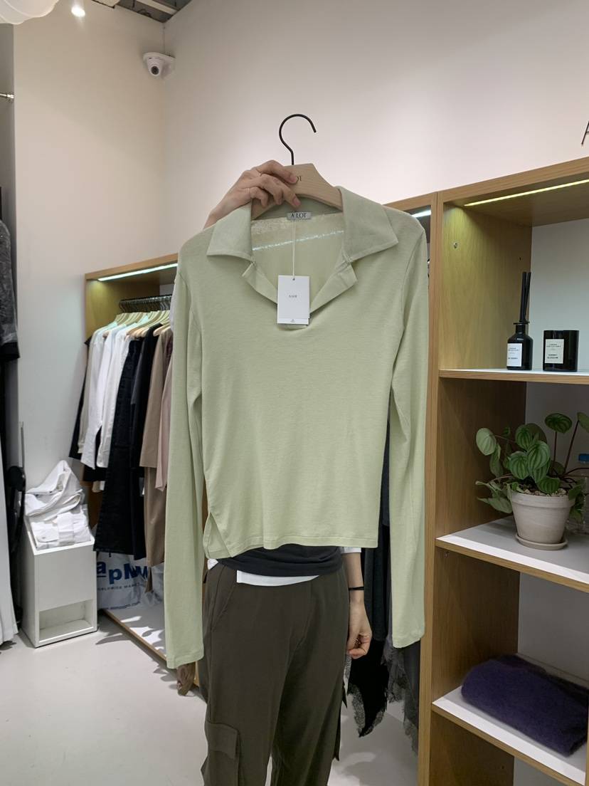 ALOT東大門直郵女士新款26春季人氣職業時尚休閑推薦長袖T恤A LOT長袖T恤