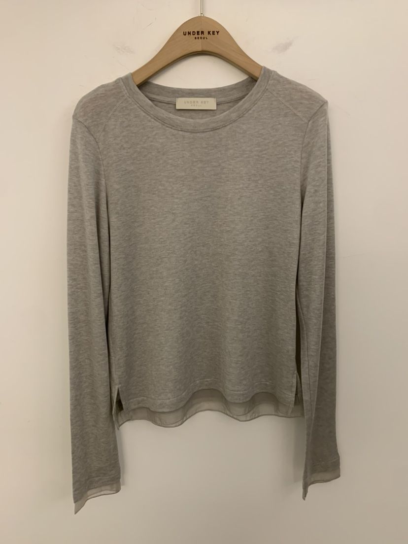UNDER KEY東大門直郵女裝新款熱賣職業人氣時尚推薦長袖T恤UNDER KEY長袖T恤
