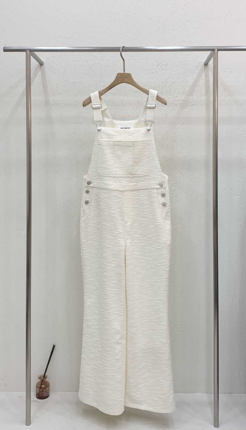 LIGHT AND SALT東大門代購女士新品熱賣推薦背帶褲粗花呢LIGHT AND SALT背帶褲