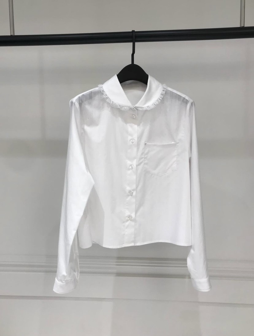 NEVER.1東大門實拍女士新款人氣真品休閑襯衫蕾絲衫口袋NEVER.1襯衫/蕾絲衫