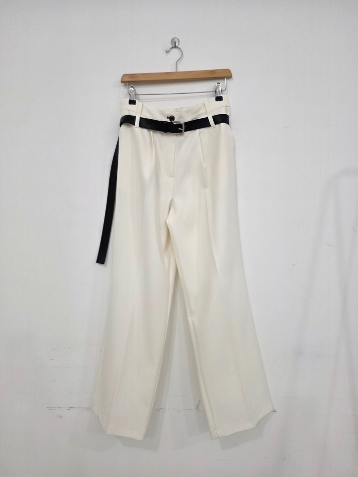 LE MIU東大門實拍女士新品時尚職業熱賣休閑休閑褲含腰帶LE_MIU休閑褲