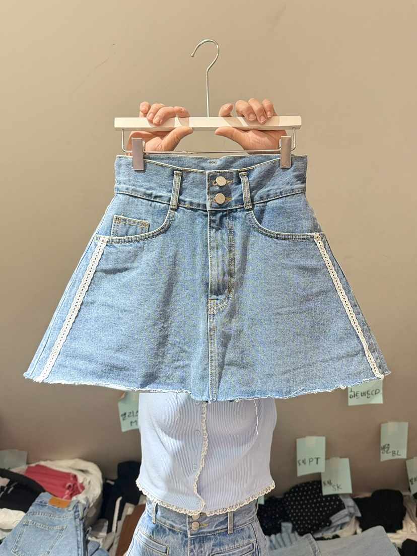 BELITA-L韓國代購女士新款時尚人氣職業休閑熱賣短裙蕾絲BELITA-L短裙