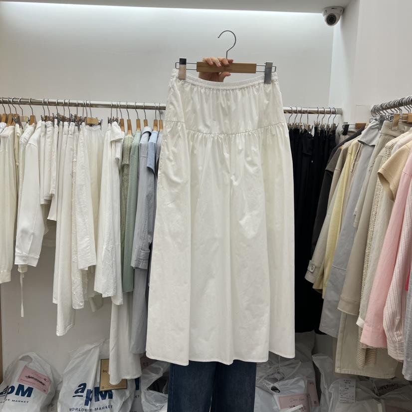 DRESS ROOM東大門實拍女裝新品熱賣時尚半身裙中短裙棉質DRESS ROOM半身裙/中短裙