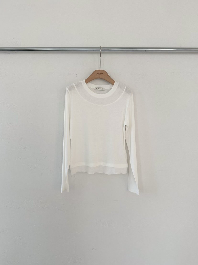 2ND GATE韓國直郵女士新品真品休閑推薦熱賣26春夏長袖T恤2ND GATE長袖T恤