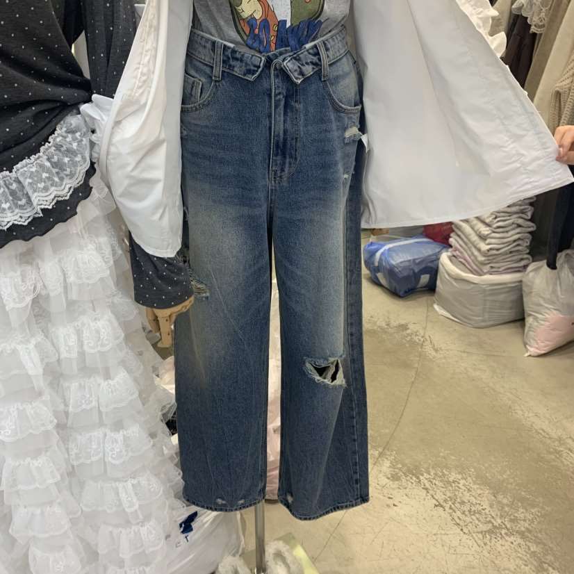 J PEAK/BY FLOW東大門代購女士新品26春夏真品熱賣牛仔褲J PEAK牛仔褲