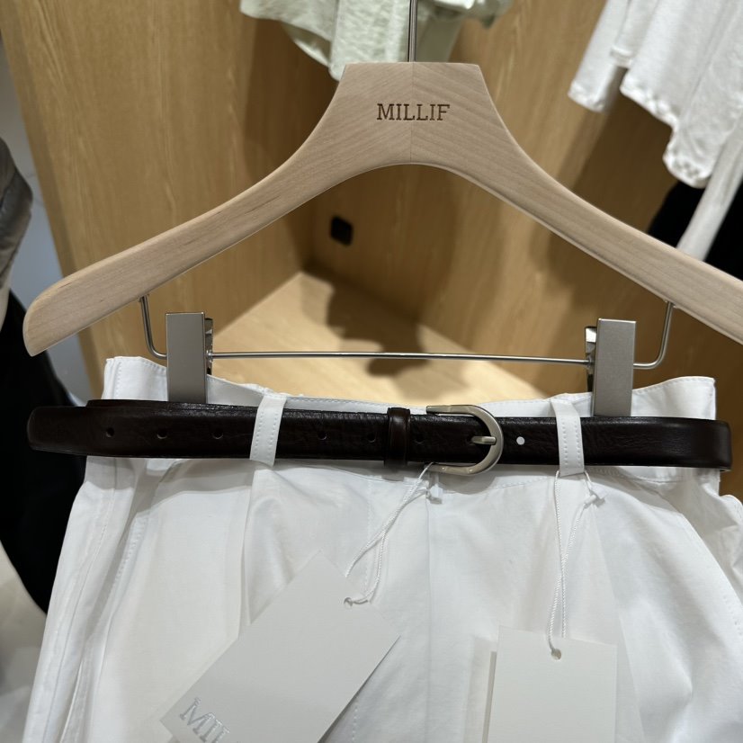 MILLIF東大門直郵女裝新款26春夏熱賣休閑真品腰帶牛皮腰帶MILLIF腰帶