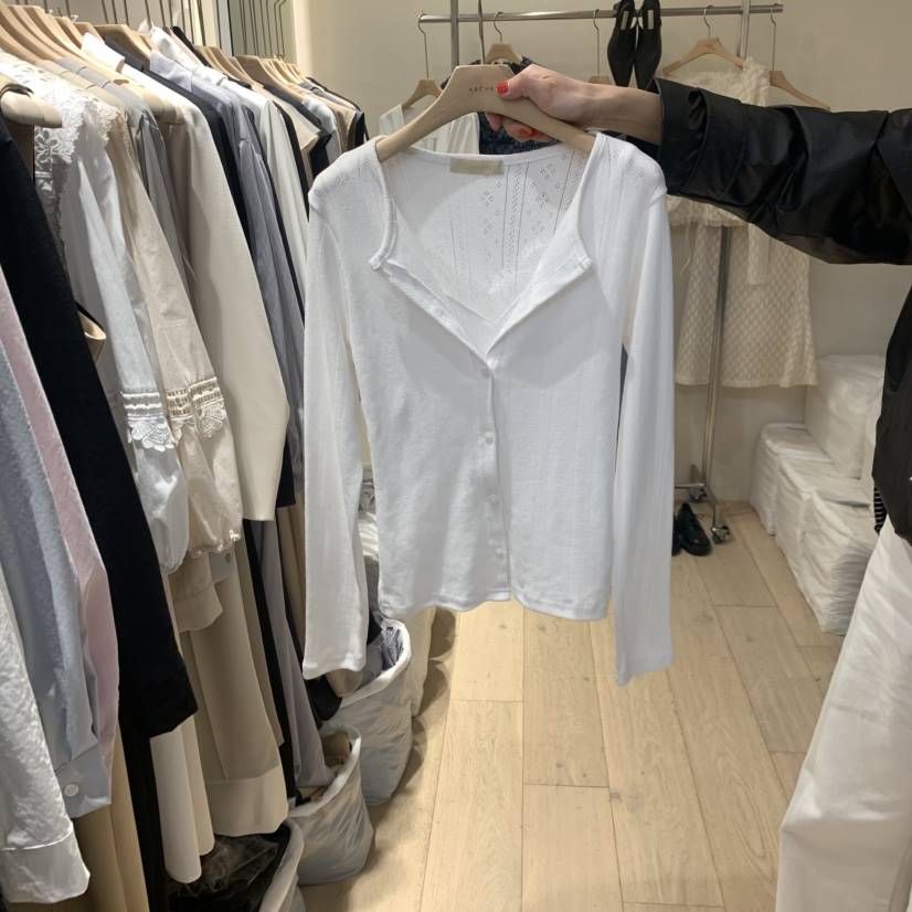 ARCHER東大門直郵女裝新款時尚真品推薦熱賣長袖T恤假兩件ARCHER長袖T恤