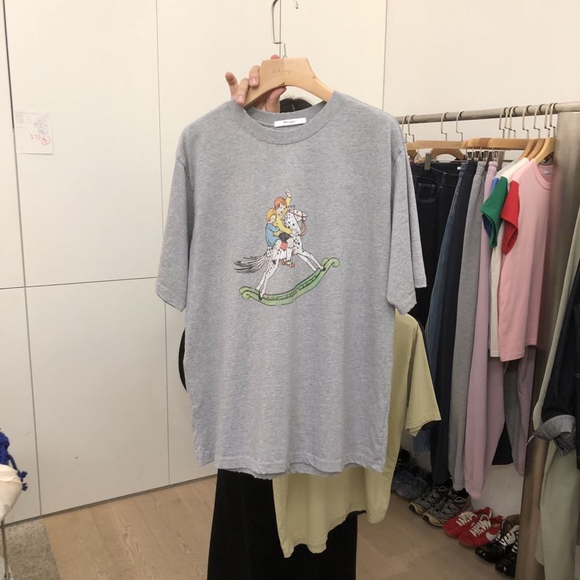 DOHWAJI韓國直郵女裝新品時尚熱賣休閑人氣真品職業T恤復古DOHWAJIT恤