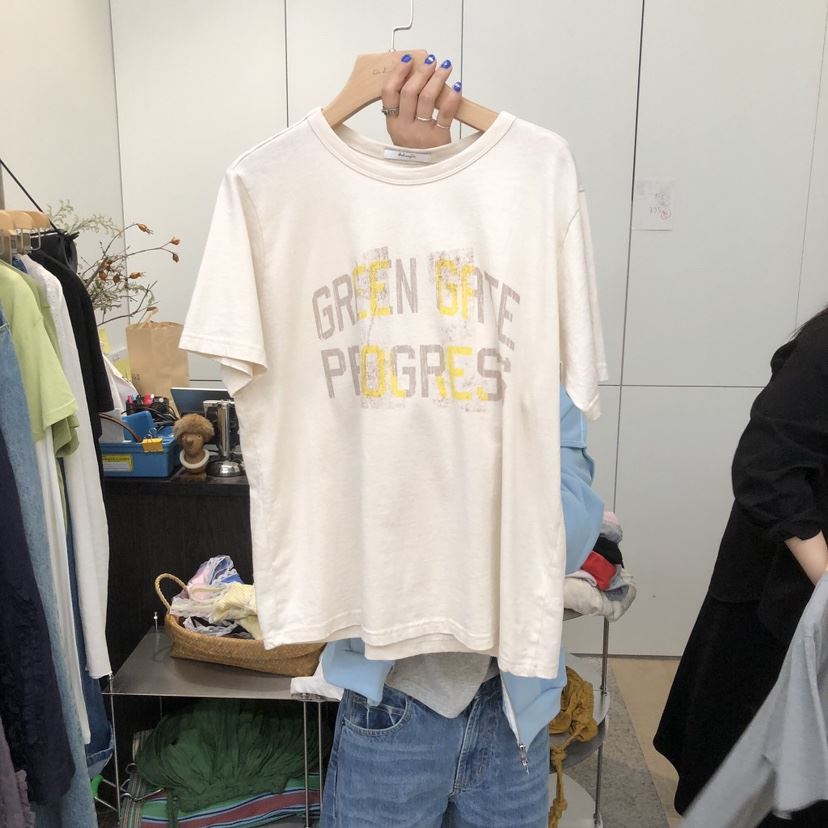 DOHWAJI韓國直郵女裝新款時尚職業推薦休閑熱賣26春夏T恤DOHWAJIT恤