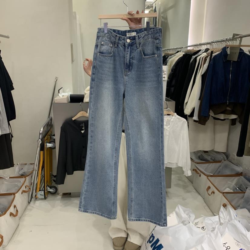 TAKE YOUE TIME韓國代購女士新款休閑牛仔褲水洗牛仔布TAKE YOUE TIME牛仔褲