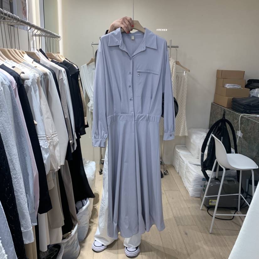 ARCHER韓國直郵女士新款熱賣職業休閑26春夏時尚連衣裙拉鏈ARCHER連衣裙