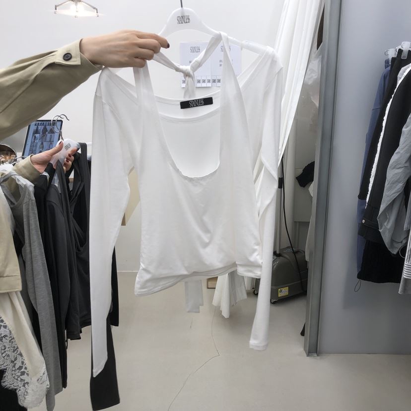 STAINLESS韓國直郵女裝新款休閑熱賣26春夏真品推薦長袖T恤STAINLESS長袖T恤