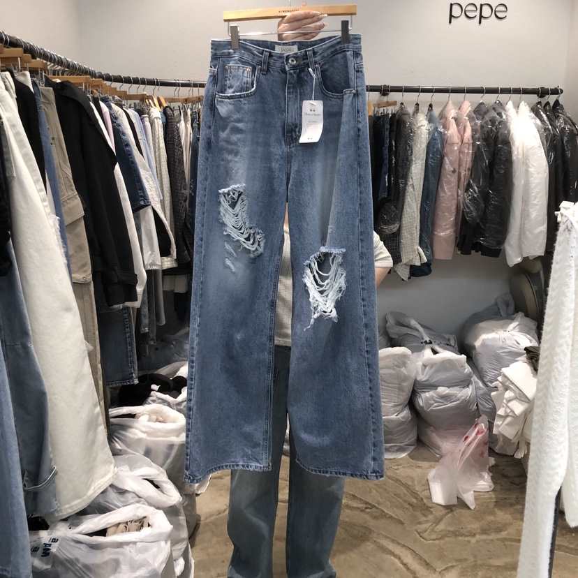 ALMOND PEPE東大門實拍女裝新款人氣職業時尚推薦牛仔褲ALMOND PEPE牛仔褲