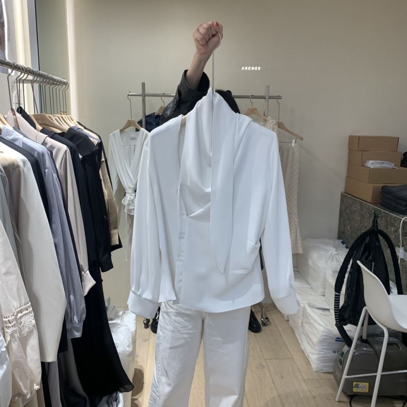 ARCHER東大門直郵女裝新品26春夏時尚熱賣襯衫蕾絲衫圍巾ARCHER襯衫/蕾絲衫