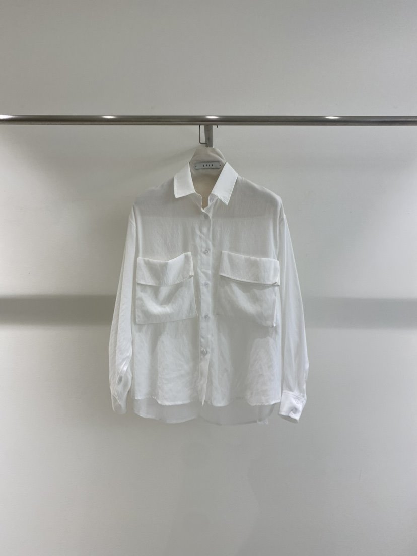 1968韓國直郵女裝新品時尚推薦26春夏襯衫蕾絲衫口袋雙層1968/YEOUYA襯衫/蕾絲衫