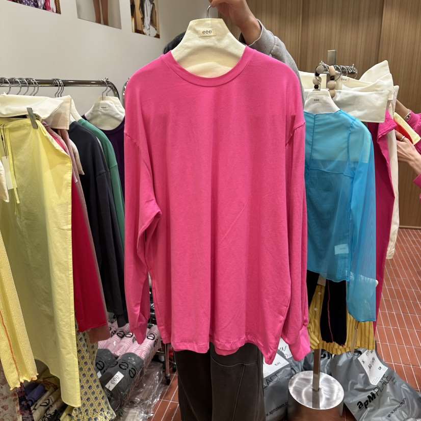 E/E/E東大門直郵女士新品熱賣推薦時尚人氣26春夏長袖T恤E/E/E長袖T恤