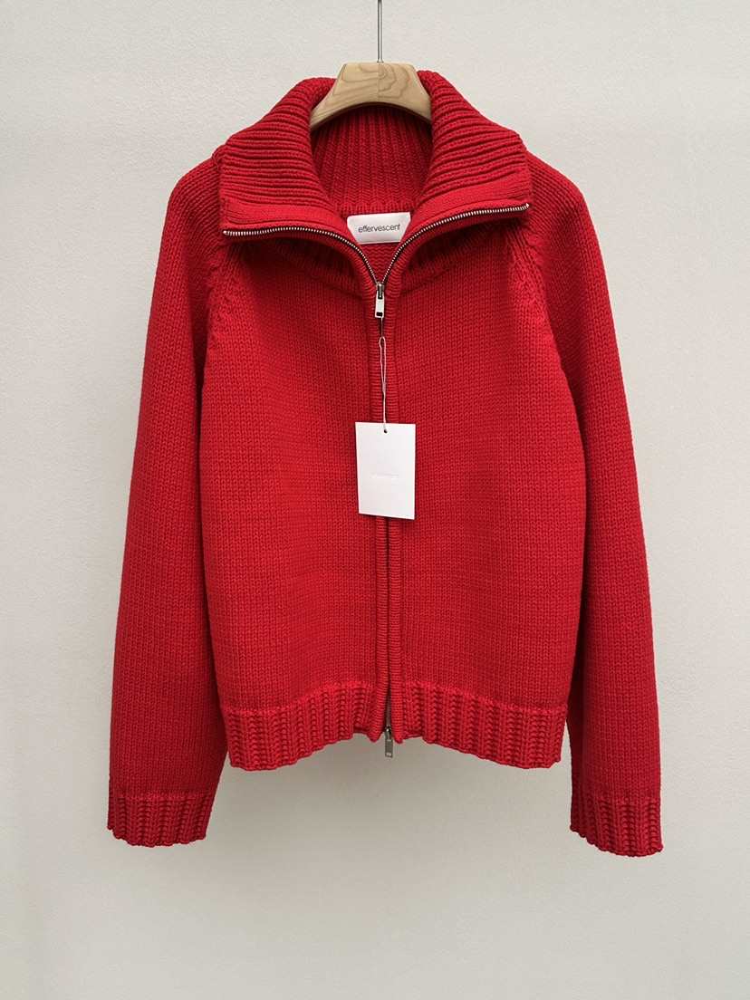 EFFERVESCENT韓國代購女士新品真品人氣熱賣毛衣拉鏈棉質evc/effervescent毛衣