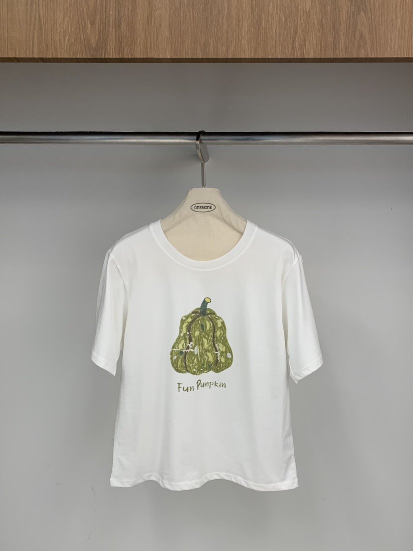 ONE MONE東大門實拍女士新品人氣時尚推薦熱賣休閑T恤口袋ONE MONET恤