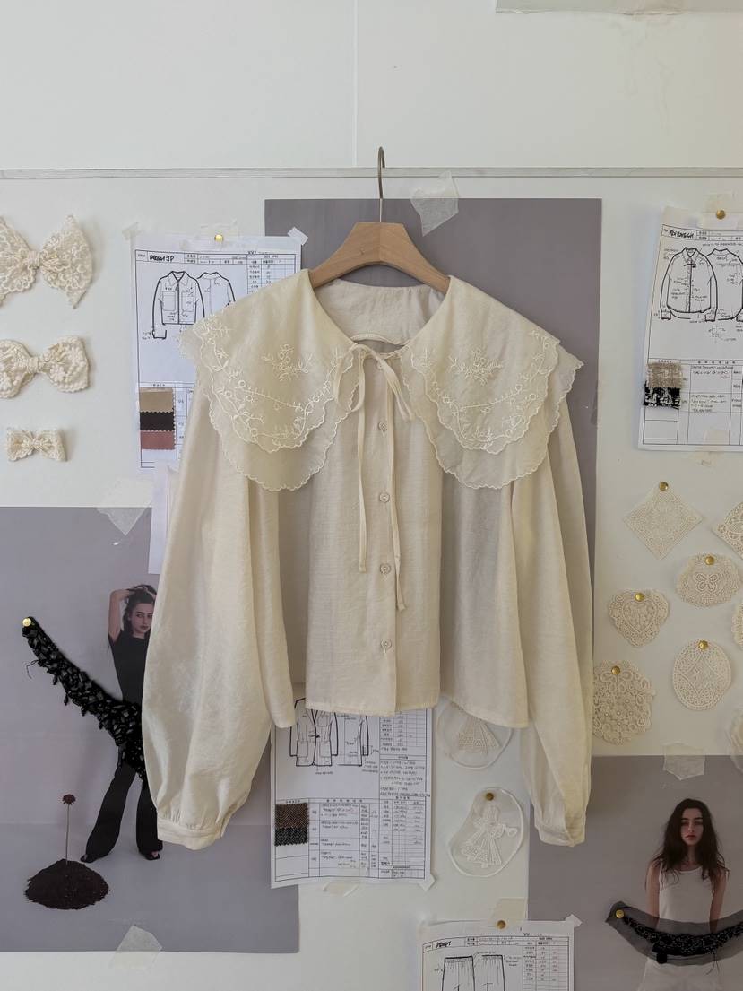 81 MARKET-L東大門代購女裝新品真品26春夏職業襯衫蕾絲衫81 MARKET-L襯衫/蕾絲衫