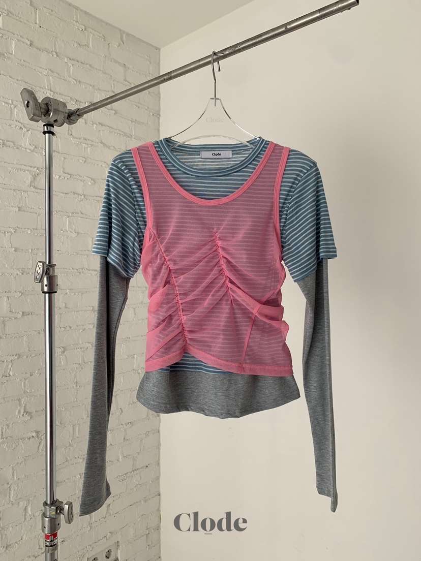 CLODE韓國直郵女裝新品真品人氣時尚熱賣26春夏休閑長袖T恤CLODE長袖T恤