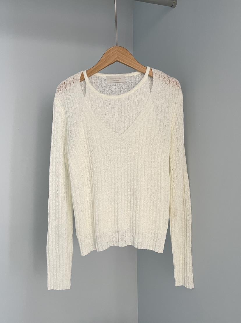 MINIQUEENS韓國代購女裝新款時尚真品人氣熱賣針織衫復古MINIQUEENS針織衫