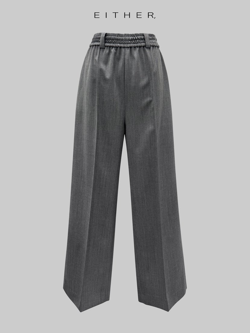 EITHER東大門代購女士新款休閑時尚人氣休閑褲羊毛人字紋EITHER休閑褲