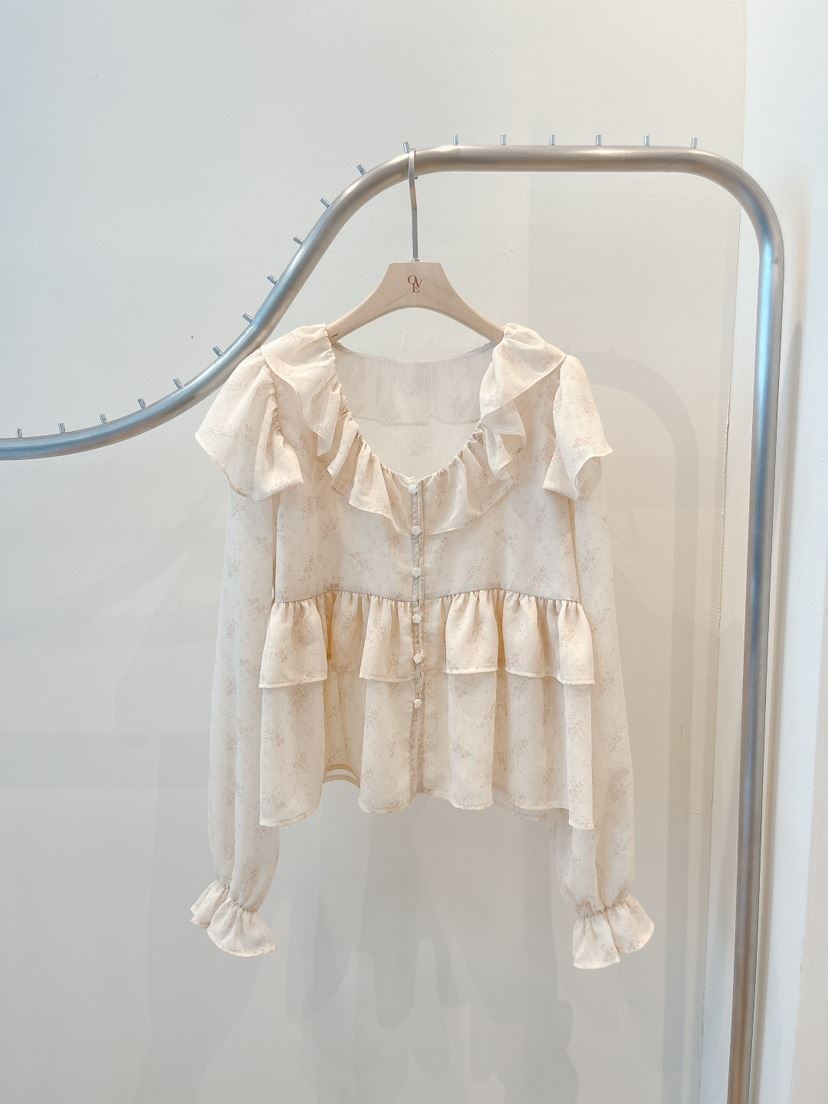 OVE韓國直郵女士新款推薦休閑熱賣職業時尚人氣襯衫蕾絲衫OVE襯衫/蕾絲衫