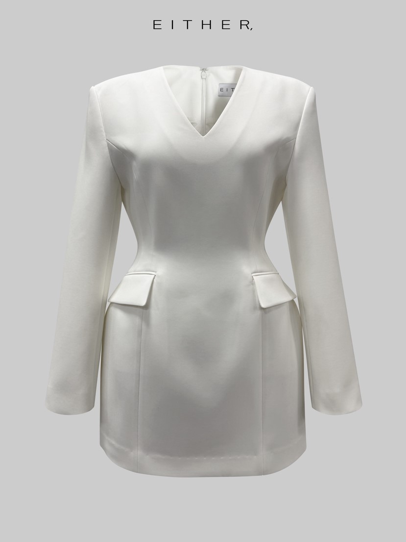 EITHER東大門實拍女士新款熱賣真品26春夏休閑連衣裙修身EITHER連衣裙