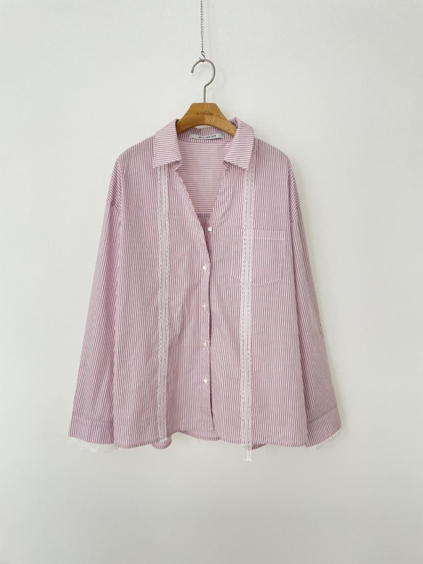 MILLIMETER韓國直郵女士新品人氣職業時尚26春夏襯衫蕾絲衫MILLIMETER/MGML襯衫/蕾絲衫