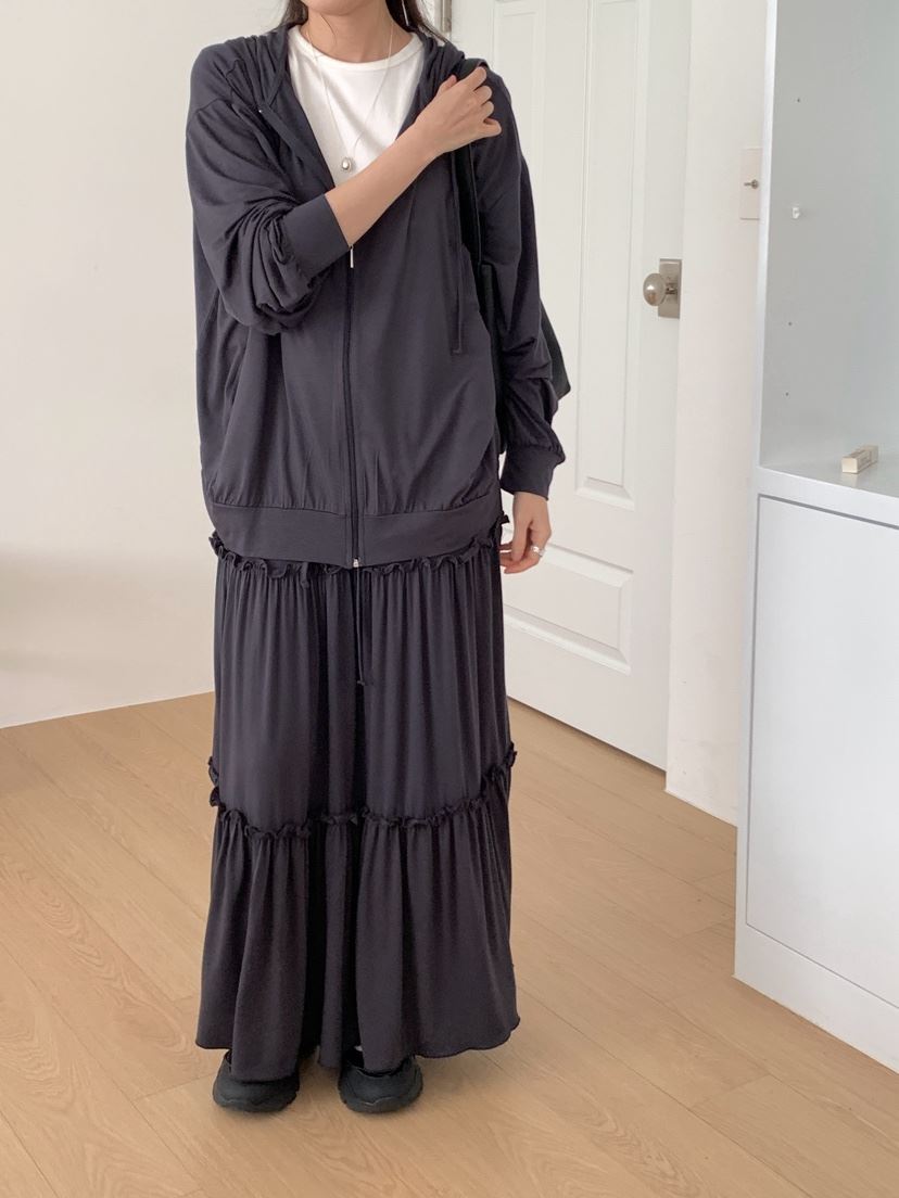 PLANTS ON GRAY韓國代購女裝新款人氣夾克連帽拉鏈衫寬松PLANTS ON GRAY夾克