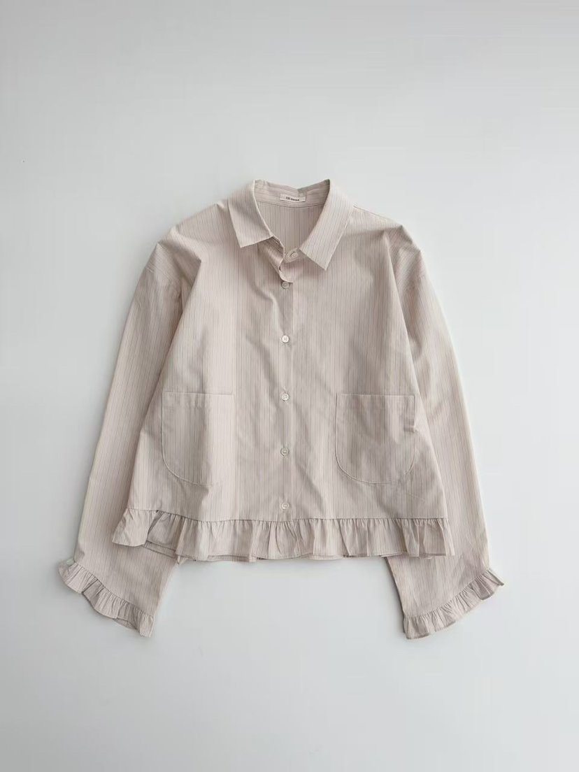 OLI SEOUL韓國代購女士新款26春夏職業人氣熱賣襯衫蕾絲衫OLI SEOUL襯衫/蕾絲衫