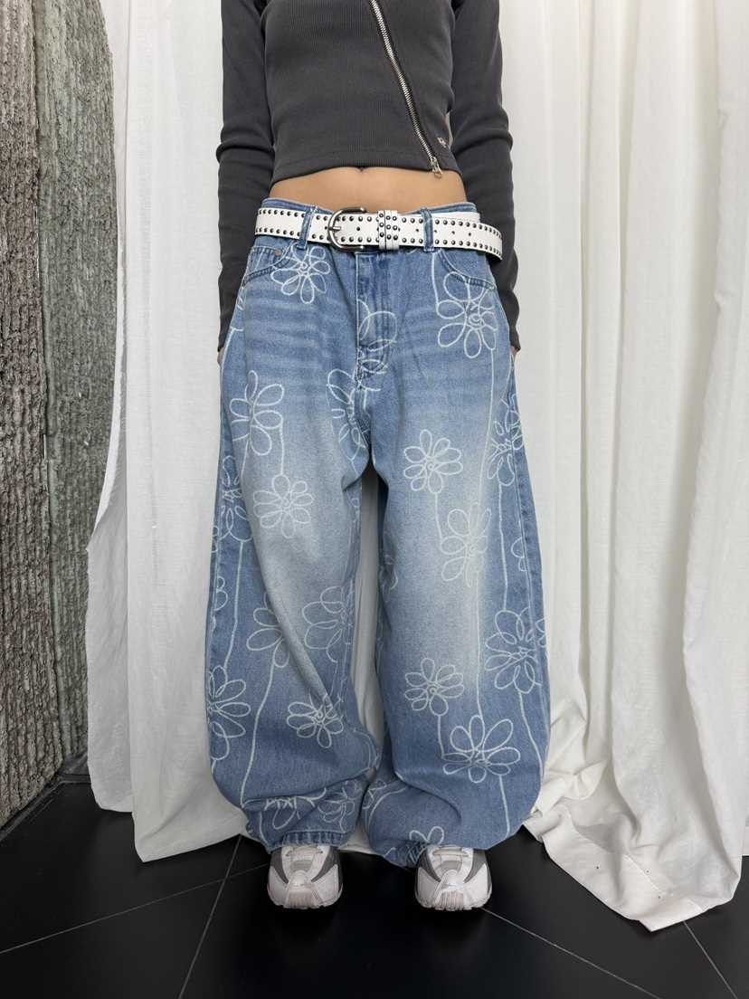 SEEOT韓國代購女士新品職業時尚推薦牛仔褲不含腰帶男女同款SEEOT牛仔褲