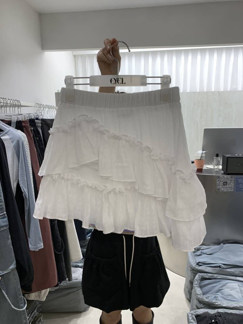 EYEL東大門代購女裝新款推薦26春夏人氣時尚真品短裙蕾絲EYEL短裙