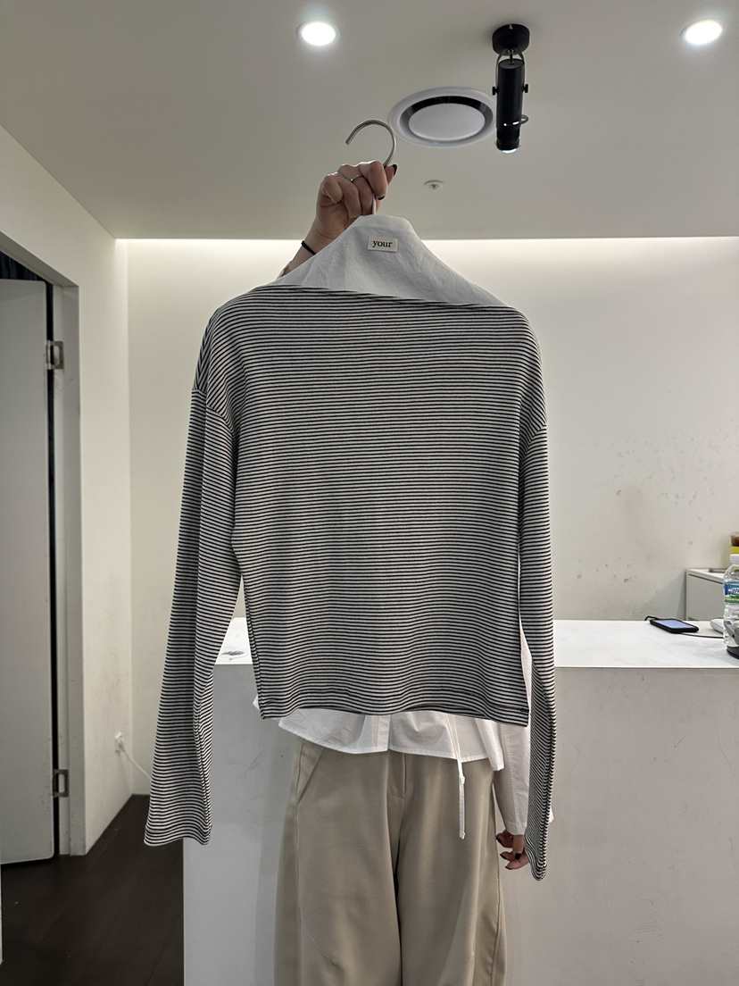 YOUR-P韓國直郵女士新品熱賣職業時尚26春夏推薦長袖T恤YOUR-P長袖T恤