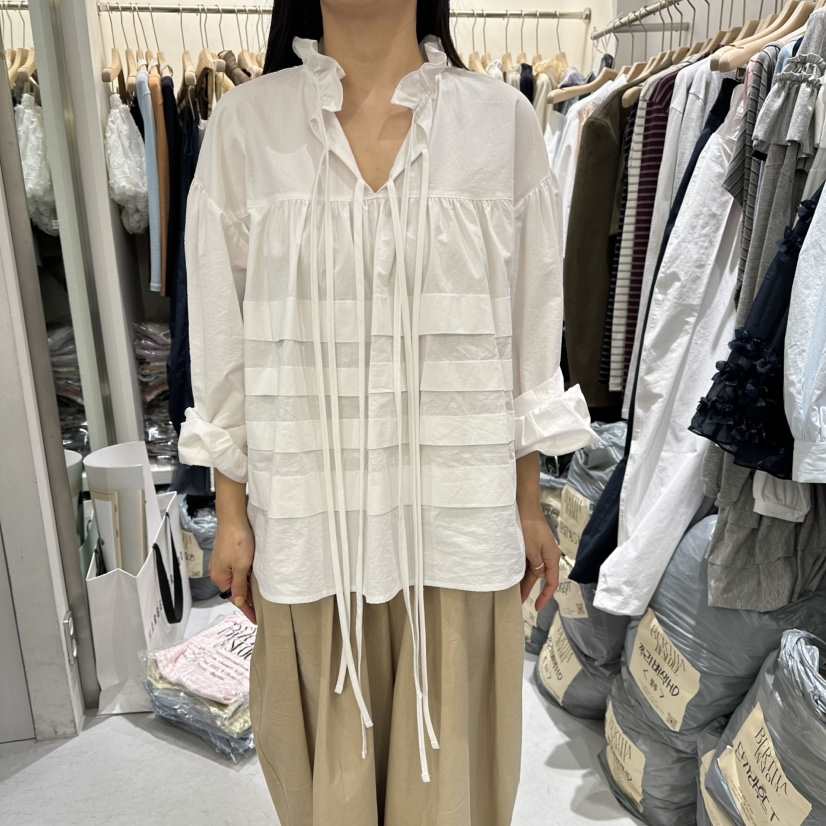 BERTHA東大門實拍女士新款熱賣人氣職業26春夏襯衫蕾絲衫棉BERTHA襯衫/蕾絲衫