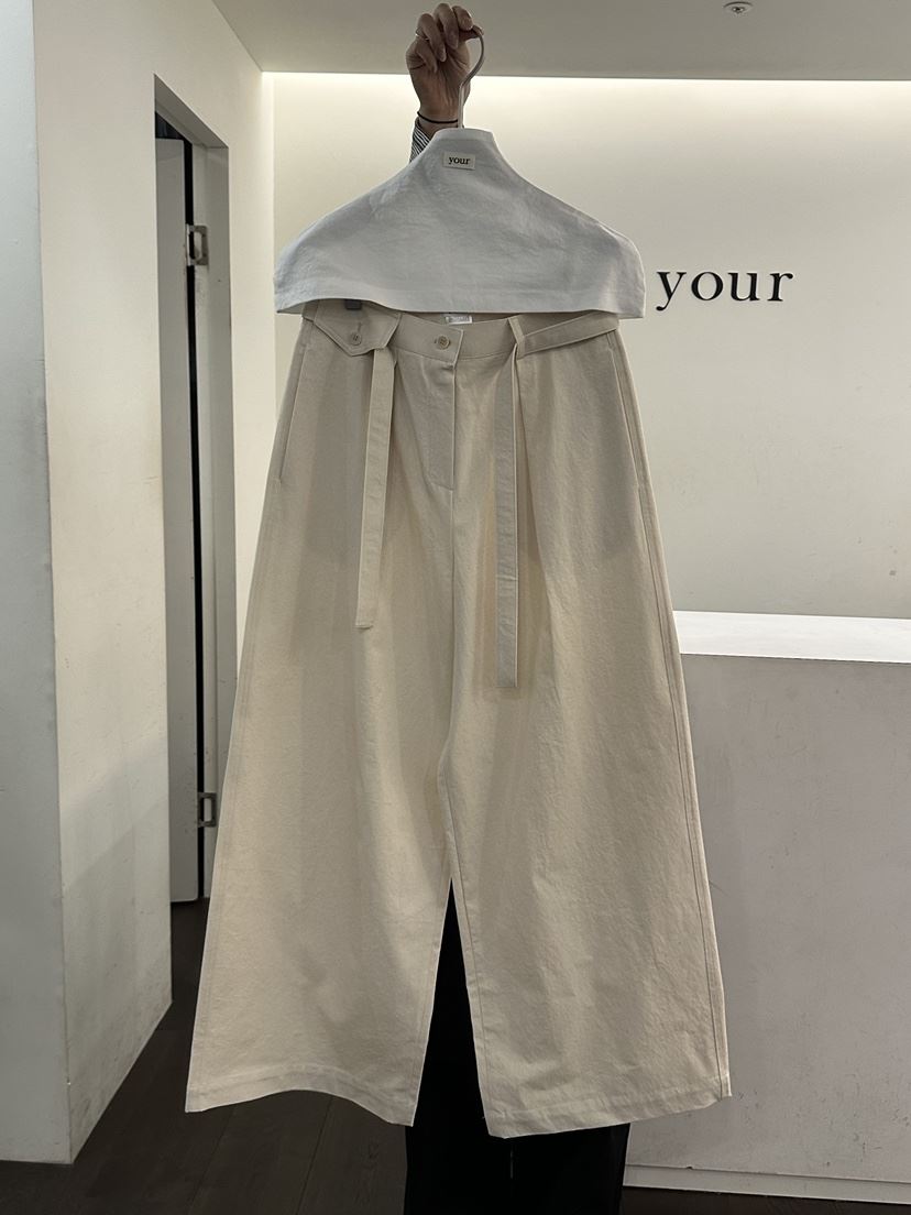 YOUR-P韓國直郵女裝新款職業人氣休閑26春夏休閑褲含腰帶YOUR-P休閑褲