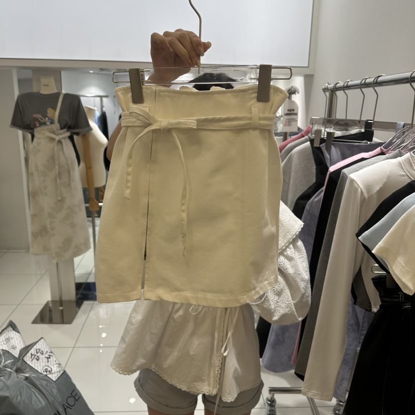 JENNIE東大門直郵女裝新款人氣休閑時尚推薦26春夏短裙含腰帶JENNIE/VENEFIT短裙