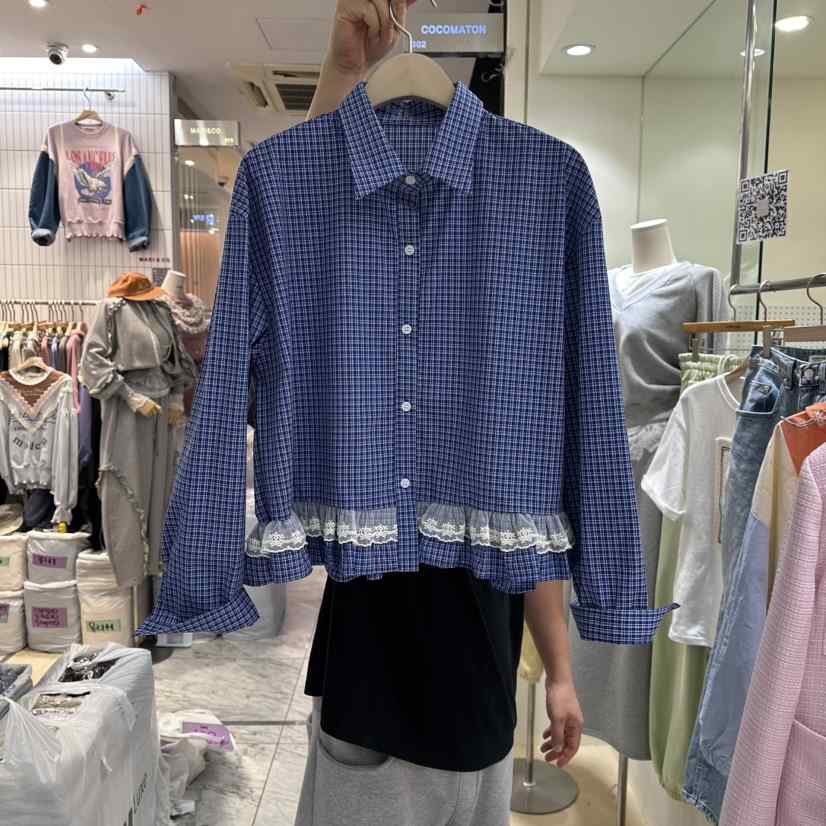 COCOMATON東大門代購女裝新款職業時尚人氣26春夏襯衫蕾絲衫COCOMATON襯衫/蕾絲衫