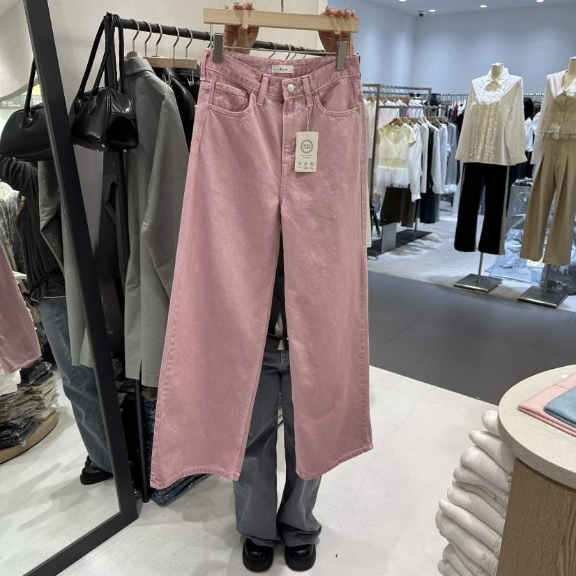 AURA韓國直郵女士新款26春夏推薦人氣真品職業休閑牛仔褲Au ra牛仔褲